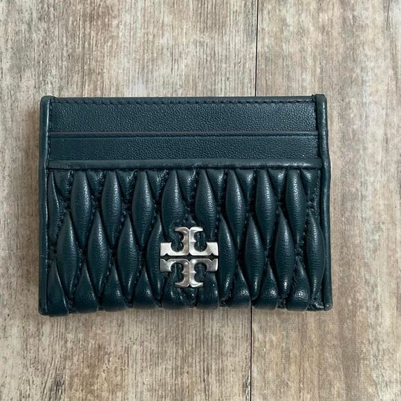 Tory Burch Women's Blue Wallet Cardholder - Picture 1 of 4